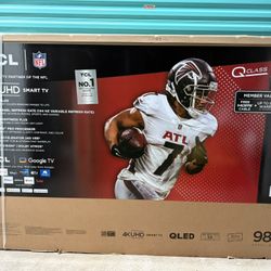 TCL 98” QLED SMART TV 4K UHD NEW IN BOX! DELIVERY AVAILABLE!