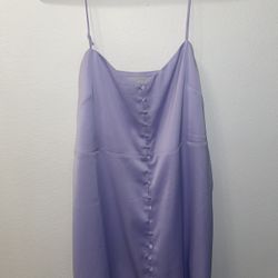 Silky purple dress