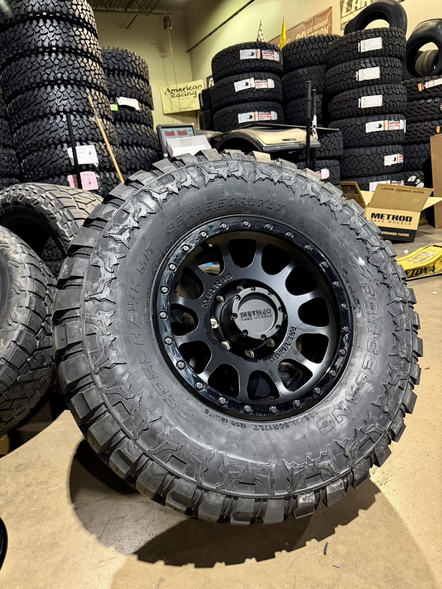 New: METHOD 17” Wheels & 35x12.50-17 Tires For Truck Jeep SUV (We Finance)