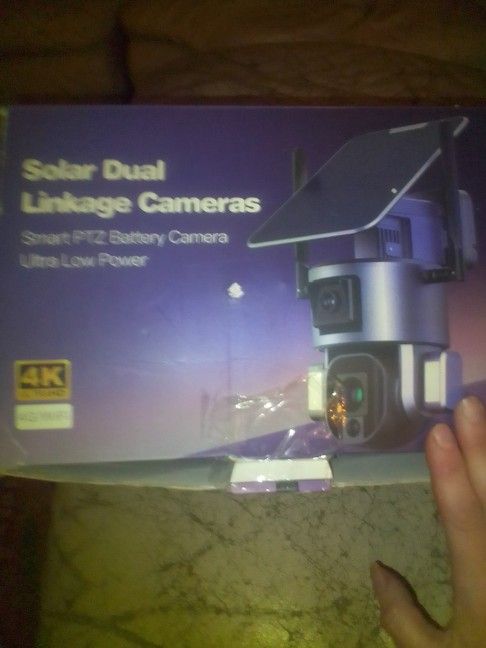 solar dual linkage security Smart PTZ Camera, 4k Ultra HD, 4g Wifi, Ultra Low battery Power Usage