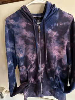True Religion Sweater Purple And Blue Tie Die 