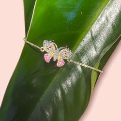 Adjustable Butterfly 🦋 Charm Bracelet 