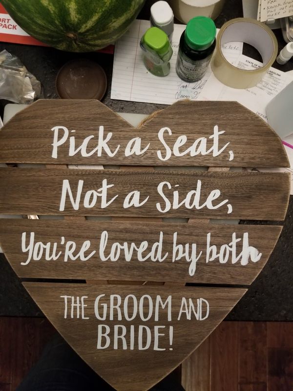 Wedding Item Sign from hobby lobby 5 for Sale in Raleigh, NC OfferUp