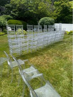 Ghost chairs for parties, baby shower book signing, party,engagement parties