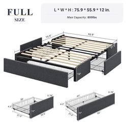 Bed Frame W/ Storage