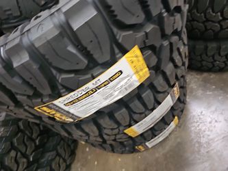 New set of tires aplus mud terrain 33 1250 17 lt