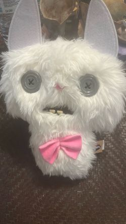 Fuggler Alley Cats Cheezee White 9 Inch Plush