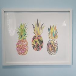 Framed Pineapple Print 