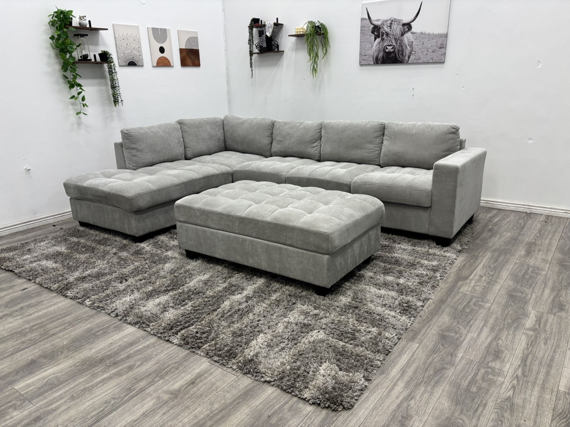 Gray Sectional Couch - Free Delivery