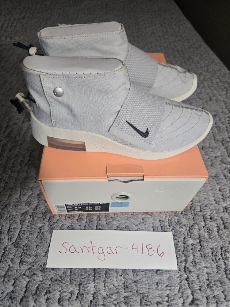 Nike Air x Fear Of God Moccasin Pure Platinum/Sail/Black  display picture 1