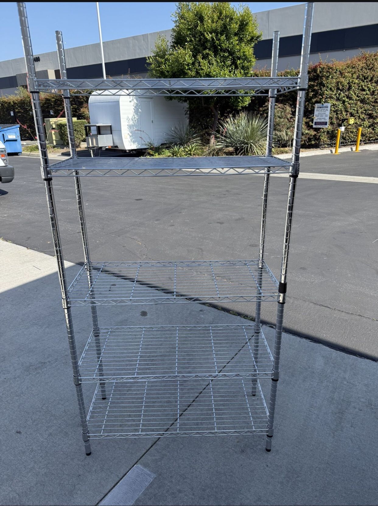 Steel Storage Rack Kitchen Garage Space Shelves