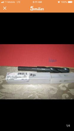 CLE-LINE C20683 Silver/Deming Drill bit , 45/64 , HSS,118 Deg