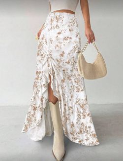 Floral Ruffle Skirt