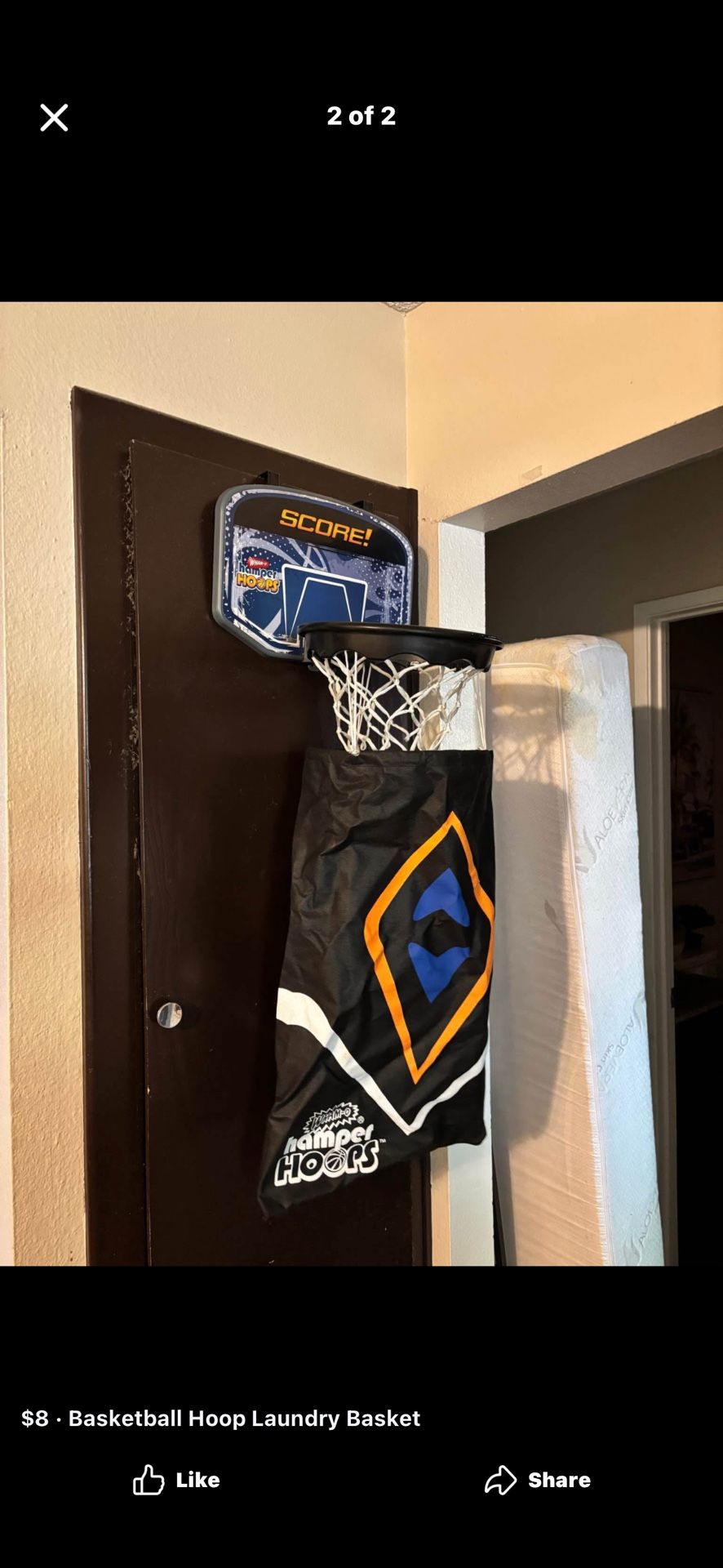 Basketball Hoop Laundry Basket