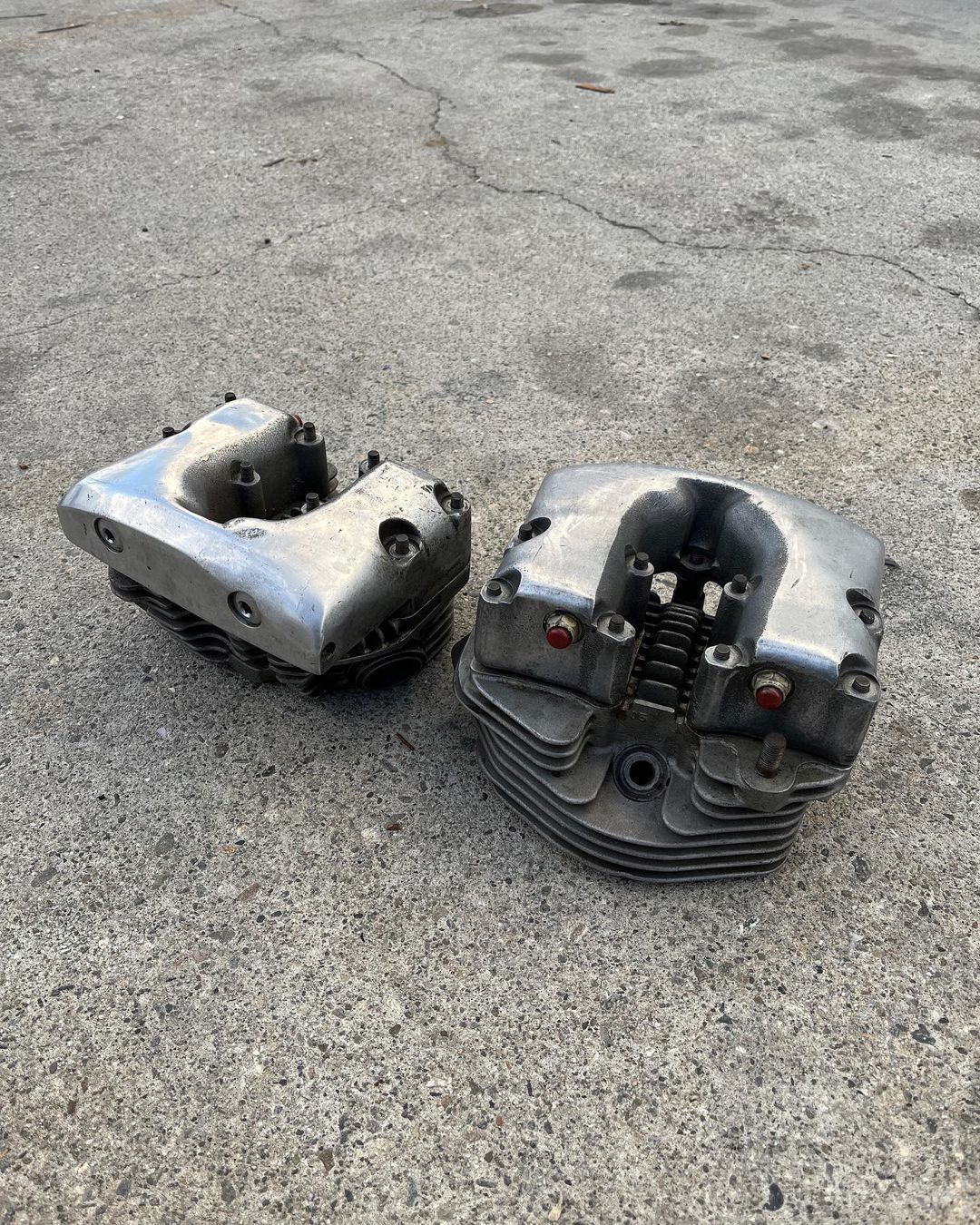 Perfect set of loaded shovel heads.