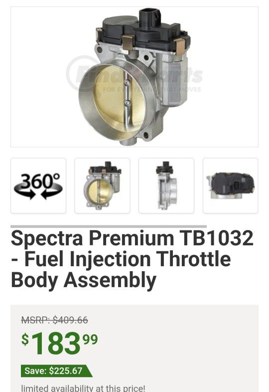 Throttle Body Fuel Injection Spectra Primium