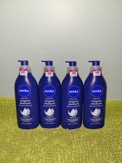 4 Nivea Body Lotion 16.9oz Original Moisture 48hr Moisture