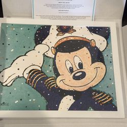 Disney 25th anniversay cruise line print with COA.