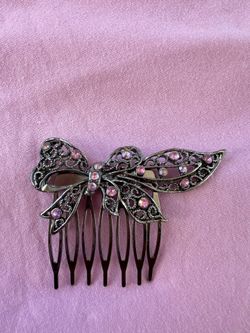 Beautiful Pink Diamond Hair Pin