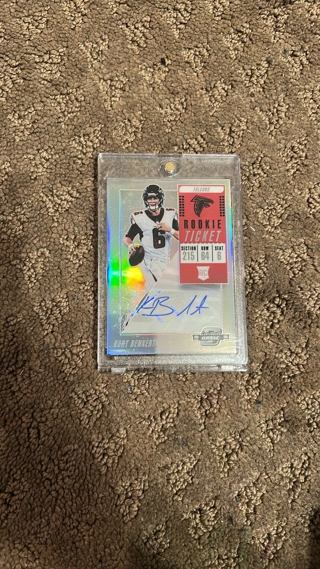 Kurt Benkert Rookie Ticket Auto