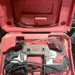 Milwaukee Corded Bandsaw & air Impact Set 