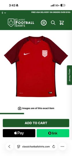 🇺🇸 USA  Away Red Soccer Jersey - Medium (M)