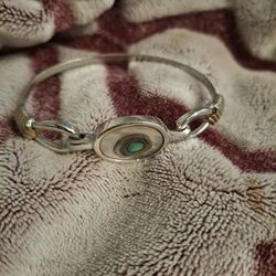 Abalone Center Stone Cuff Bracelet