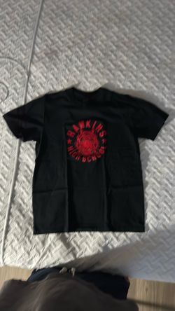 Nike x Stranger Things Hawkins High School Tiger Logo T-Shirt Black Red CK2342-0 Size L