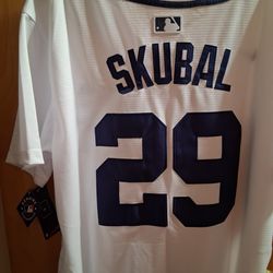 Brand New W Tags Stitched  White Detroit Tigers #29 Skubal Jersey Size Men's Large
