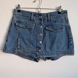 Blue Denim Skort 
