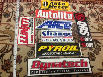 Lot of 8 Auto Stickers Decals