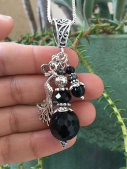 Black onix handmade Necklace!