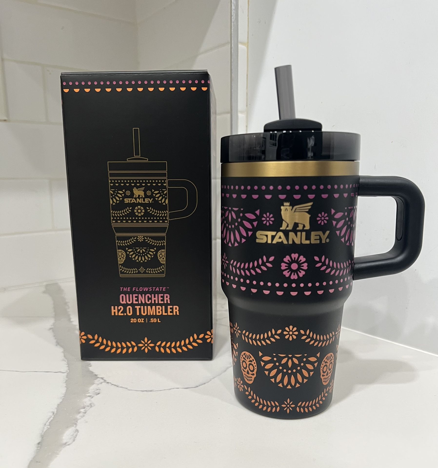 Stanley 20oz Dia De Los Muertos Midnight Catarina Special Edition Tumbler 