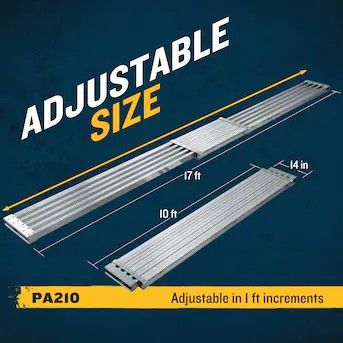 reinforced aluminum extendable platform
