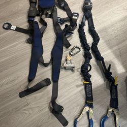 Fall Arrest Harness And Lanyards