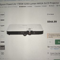 Epsom PowerLite 1785 W 3200 -Projector