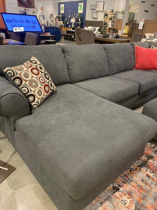 Jayceon 3 piece steel sectional with on sale laf chaise