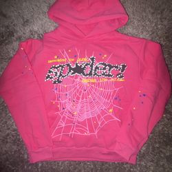 Sp5der Hoodie Pink V2 Medium 