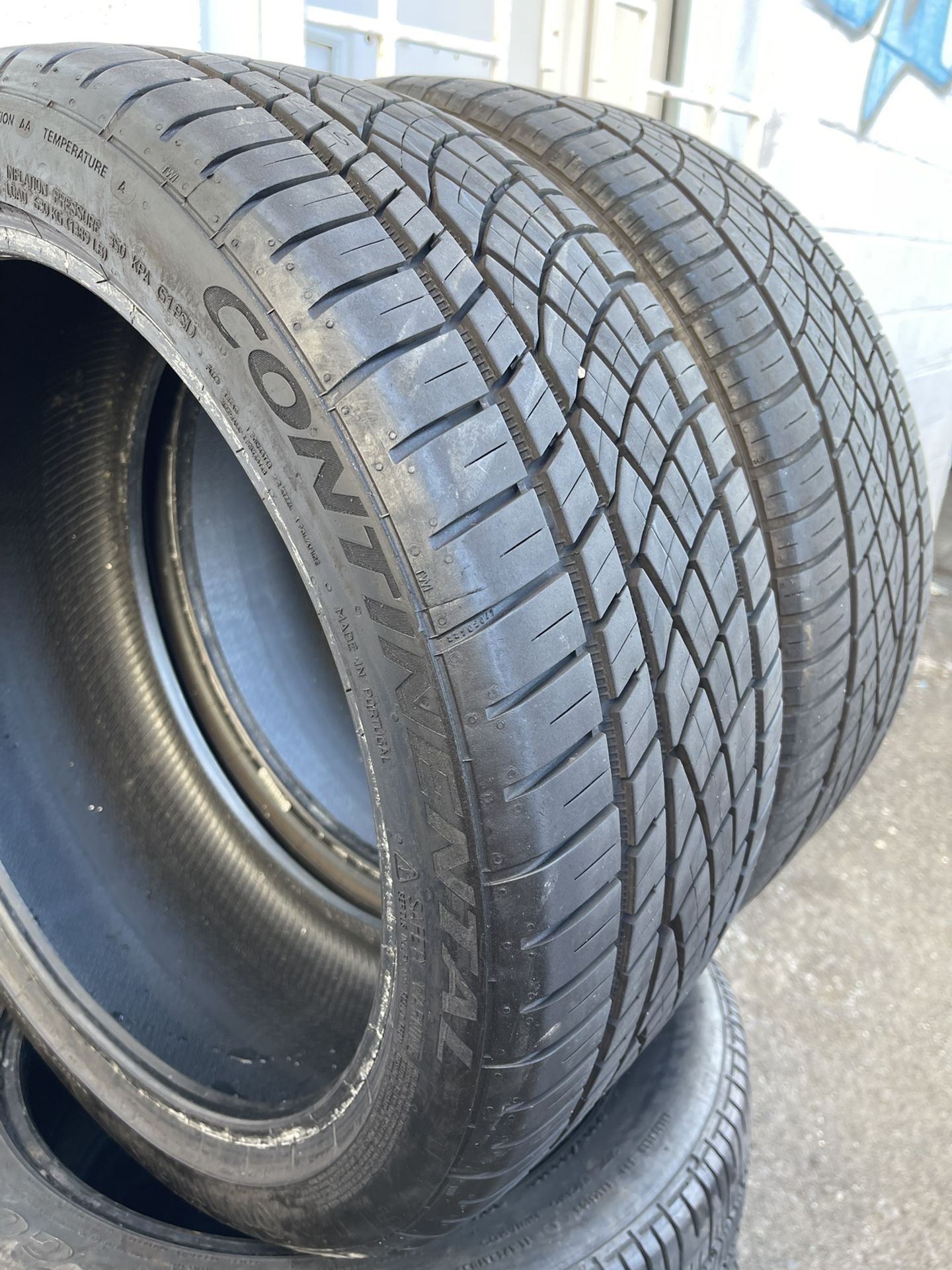 4 Used 225/40/18 Continental Extreme Contact DWS Tires