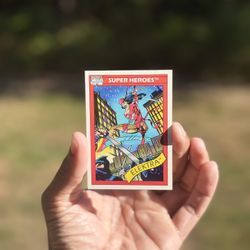 🥷 1990 Marvel Super Heroes Card #49 Elektra  