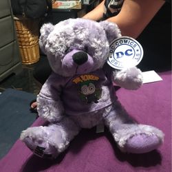 Joker Teddy Bear Six Flags Exclusive  FREE SHIPPING