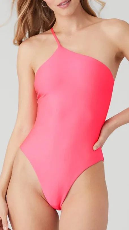 Alo Yoga Coral Pink One Piece Body Suit NWT