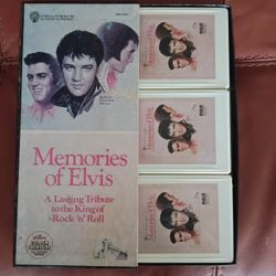 Three Vintage Eight Track Tapes Of Elvis Presley