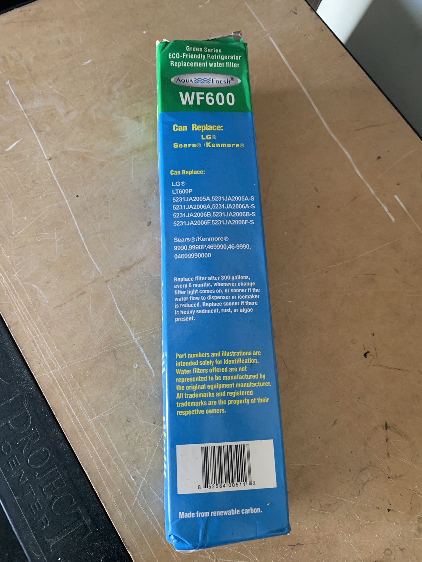Aqua Fresh Water Filter WF600 Replacement for LG refrigerator