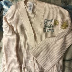 Disney Princess & the Frog Love FInds a Way Cardigan Creamy Pink XXL