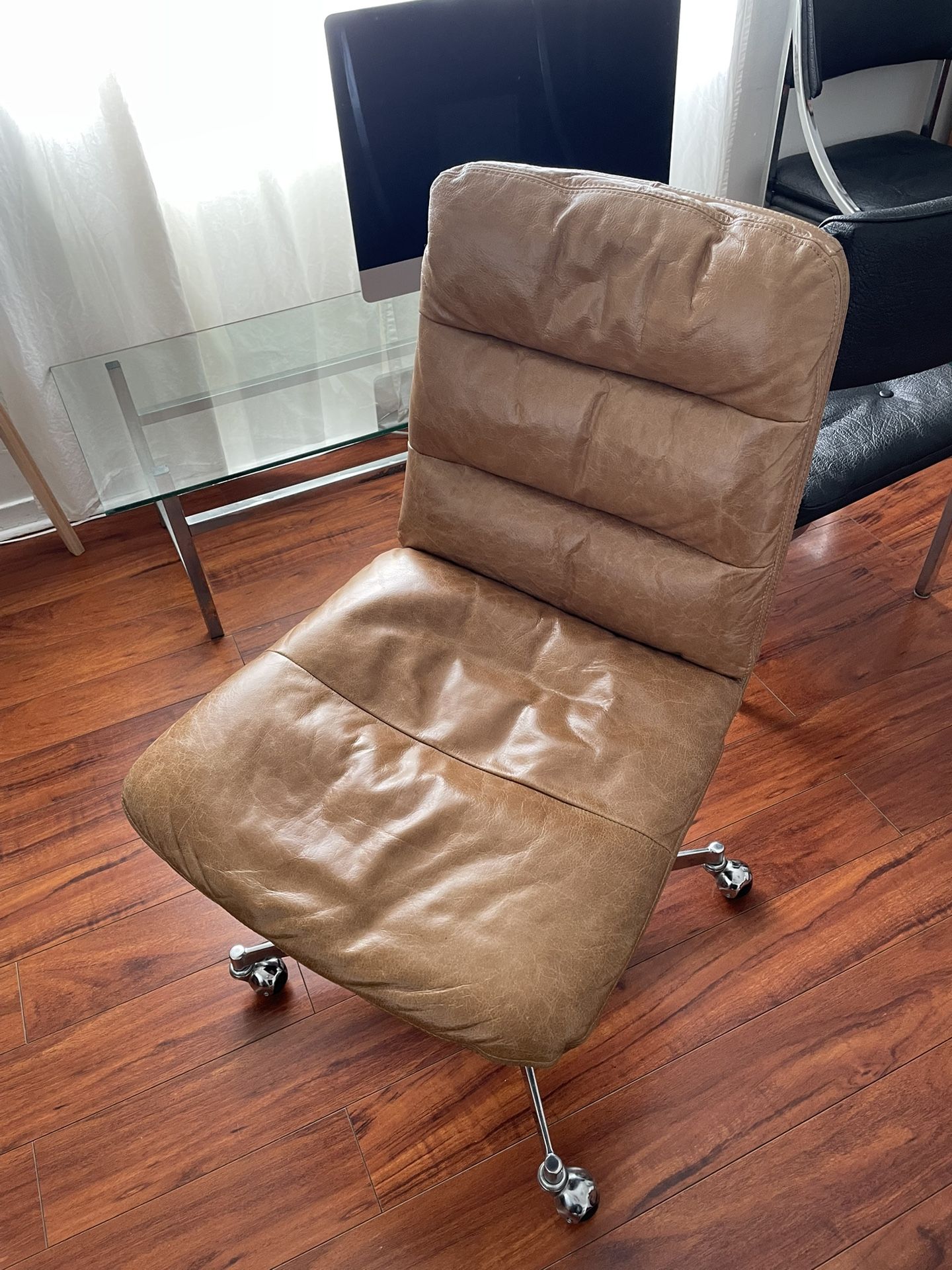 Rolling Leather Office Chair