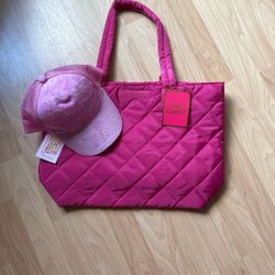Juicy Couture Tote Bag With Pink Bedazzled Juicy Couture Tennis Cap
