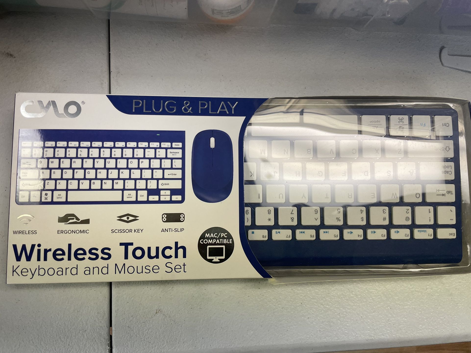 Cylinder Wireless Touch Keyboard And Mouse