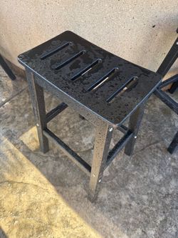 4 All weather backyard barstools