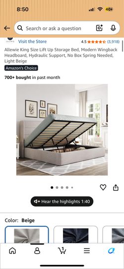 King bed frame